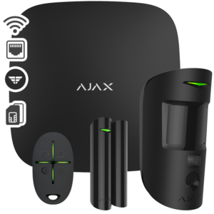 AJAX SYSTEMS - STARTER KIT CAM PLUS BLACK