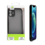 ΘΗΚΗ IPHONE 12 6.1" HARDSHELL FUSION FULL CAMERA PROTECTION BLACK WITH RED KEYS