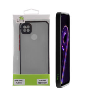 ΘΗΚΗ XIAOMI REDMI 10A 6.53" HARDSHELL FUSION FULL CAMERA PROTECTION BLACK WITH RED KEYS
