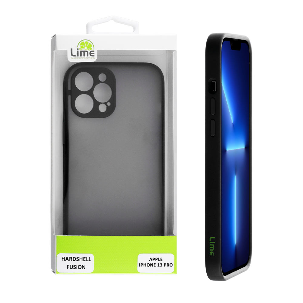 ΘΗΚΗ IPHONE 13 PRO 6.1" HARDSHELL FUSION FULL CAMERA PROTECTION BLACK WITH BLACK KEYS