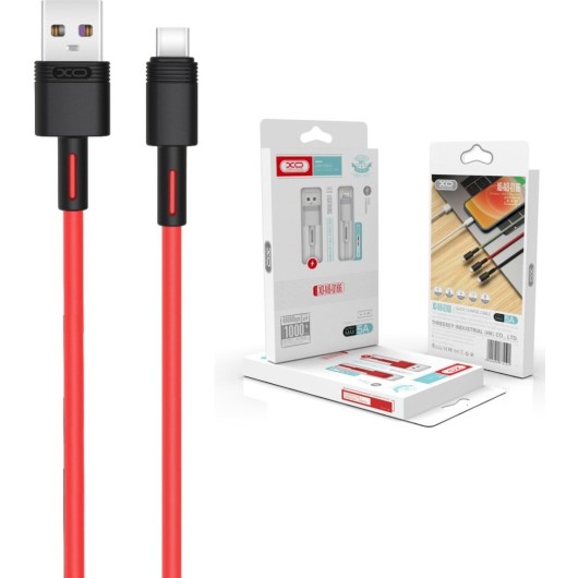 NB-Q166 Fast Charging USB 2.0 to Type-C Cable Κόκκινο 1m.V.E
