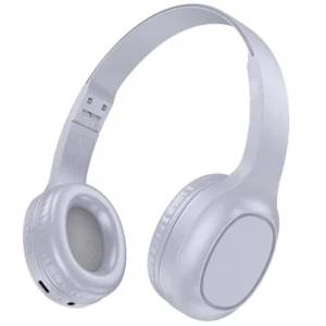 Wireless Stereo Headphone Hoco W46 Charm V5.3 200mAh AUX port Light Blue Gray Wireless Stereo Headphone Hoco W46 Charm V5.3 200mAh AUX port Light Blue Gray Wireless Ακουστικά Stereo Hoco W46 Charm V5.3 200mAh AUX Light Blue Gray.V.E