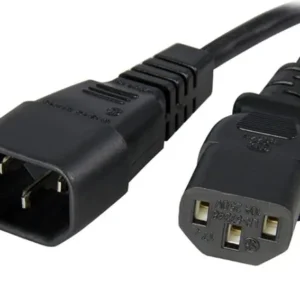 POWERTECH καλώδιο τροφοδοσίας προεκταση CAB-P004 3x 0.75mm², 1.5m, μαύρο