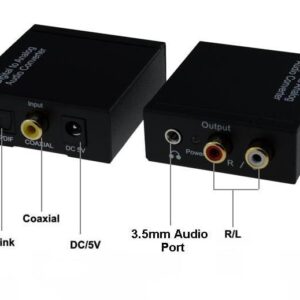 Optical/Toslink/Coaxial to Jack 3.5mm / RCA Μετατροπέας.R.E