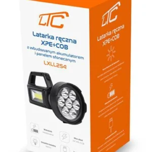 LTC ηλιακός φακός εργασίας LXLL254, 3W LED, 500lm, 1200mAh, IP65
