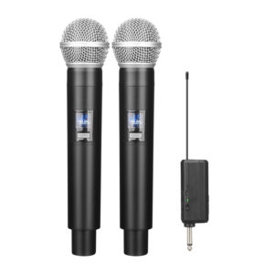 SM-58 Ασύρματo Μικρόφωνο δυναμικο διπλό 230MHZ