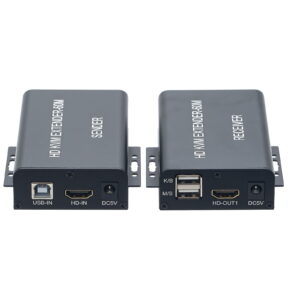 HD 60m USB HDMI KVM Extender Over Rj45 Cat6 Ethernet Cable Audio Video Converter