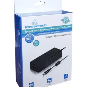 POWERTECH φορτιστής laptop PT-55 για Dell, 90W, 19.5V
