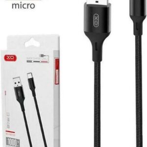 Καλώδιο XO NB143 USB 2.0 σε micro USB 2m Regular Μαύρο.V.E