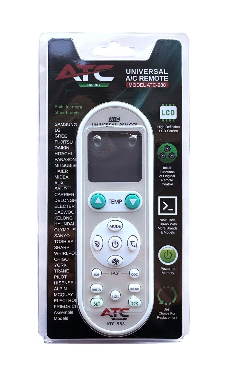 Τηλεχειριστήριο Κλιματισμού Universal Aircool 988