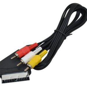 Καλώδιο Scart σε 3RCA 1.5m Χωρίς Διακόπτη