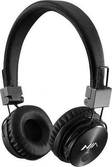 Niaelec NIA-X3 Ασύρματα / Ενσύρματα On Ear Ακουστικά με Ραδιόφωνο με 5 ώρες Λειτουργίας Μαύρα.V.E