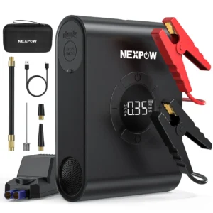 NEXPOW εκκινητής μπαταρίας & συμπιεστής αέρος AKP-P200, 12V/1500A, 150PSI, 8000mAh