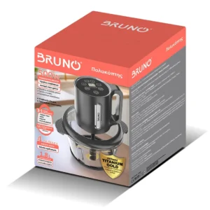 BRUNO Πολυκόπτης προηγμένων λειτουργιών, ψηφιακός BRN-0248, 500W, 1.8L, 4 λεπίδες, μαύρος