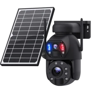 SECTEC smart ηλιακή κάμερα ST-5986M, 3MP dual lens, 20x zoom, 4G, SD, PTZ